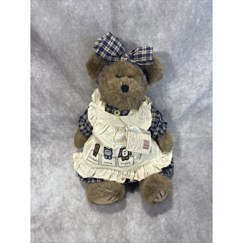 Vtg HTF Boyd's Bears Cheryl S. Grammykins 912664 Grandma Apron 12" Retired Tags